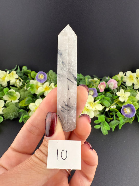 Black Tourmalinated Quartz Towers