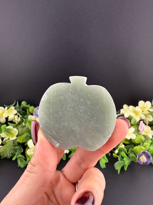 Green Aventurine Apple Slice