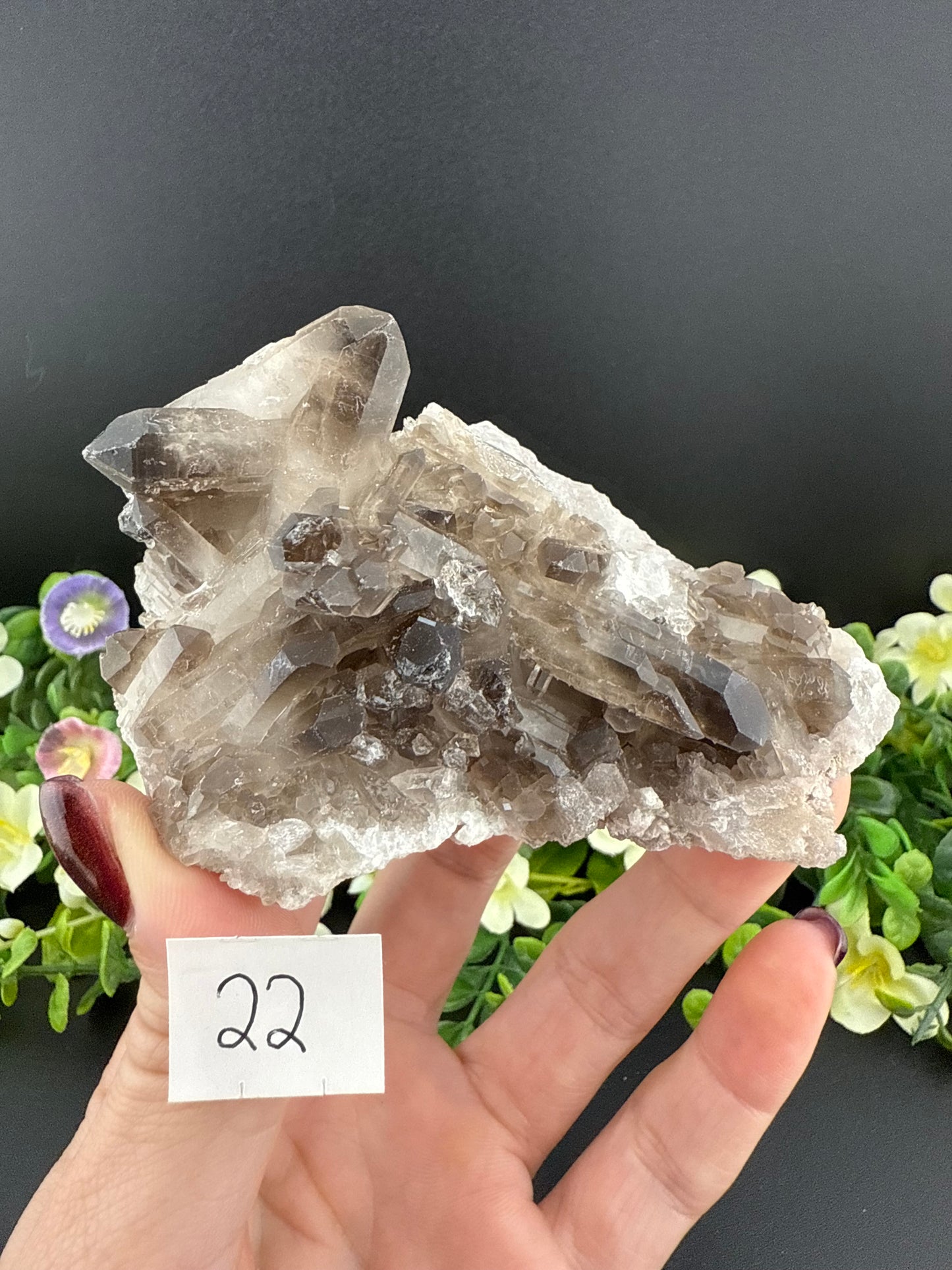 Smoky Quartz Clusters