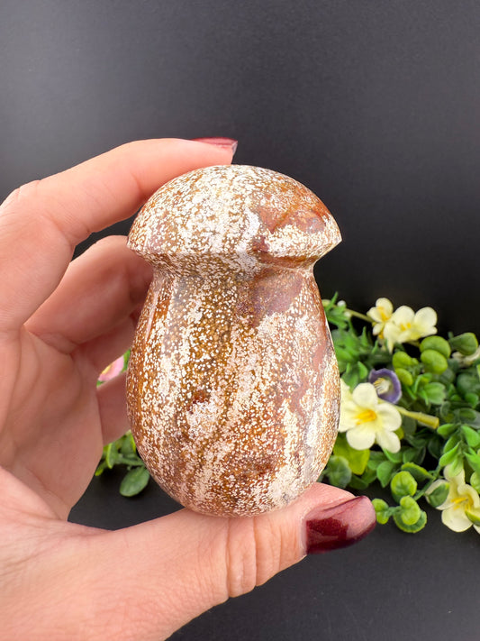 Ocean Jasper Mushroom Carving