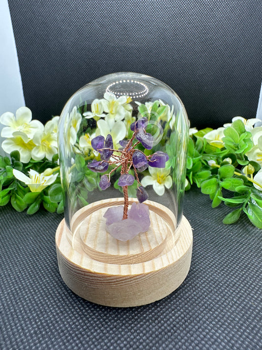 Amethyst Displayed Money Tree