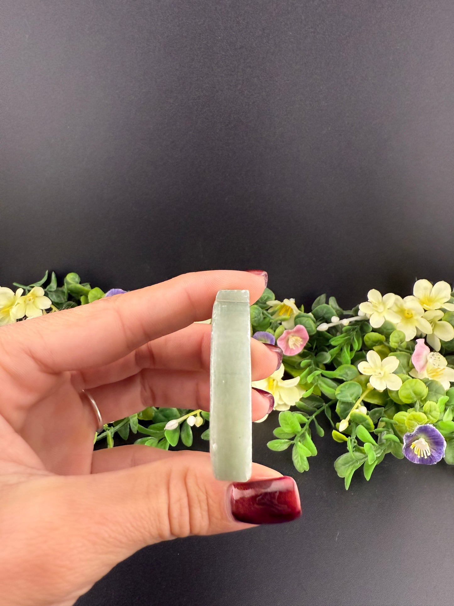 Green Aventurine Apple Slice