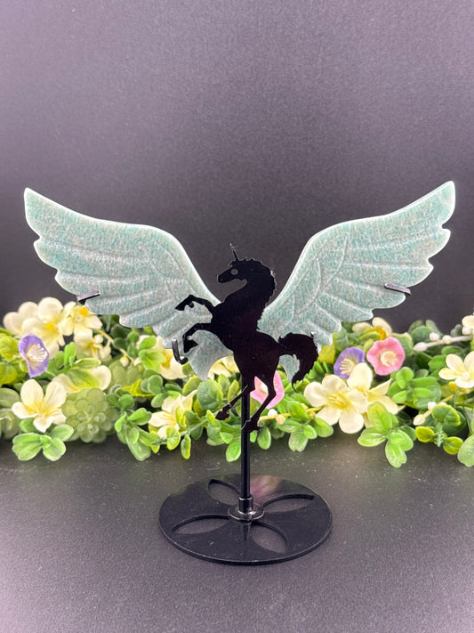 Amazonite Unicorn Wings