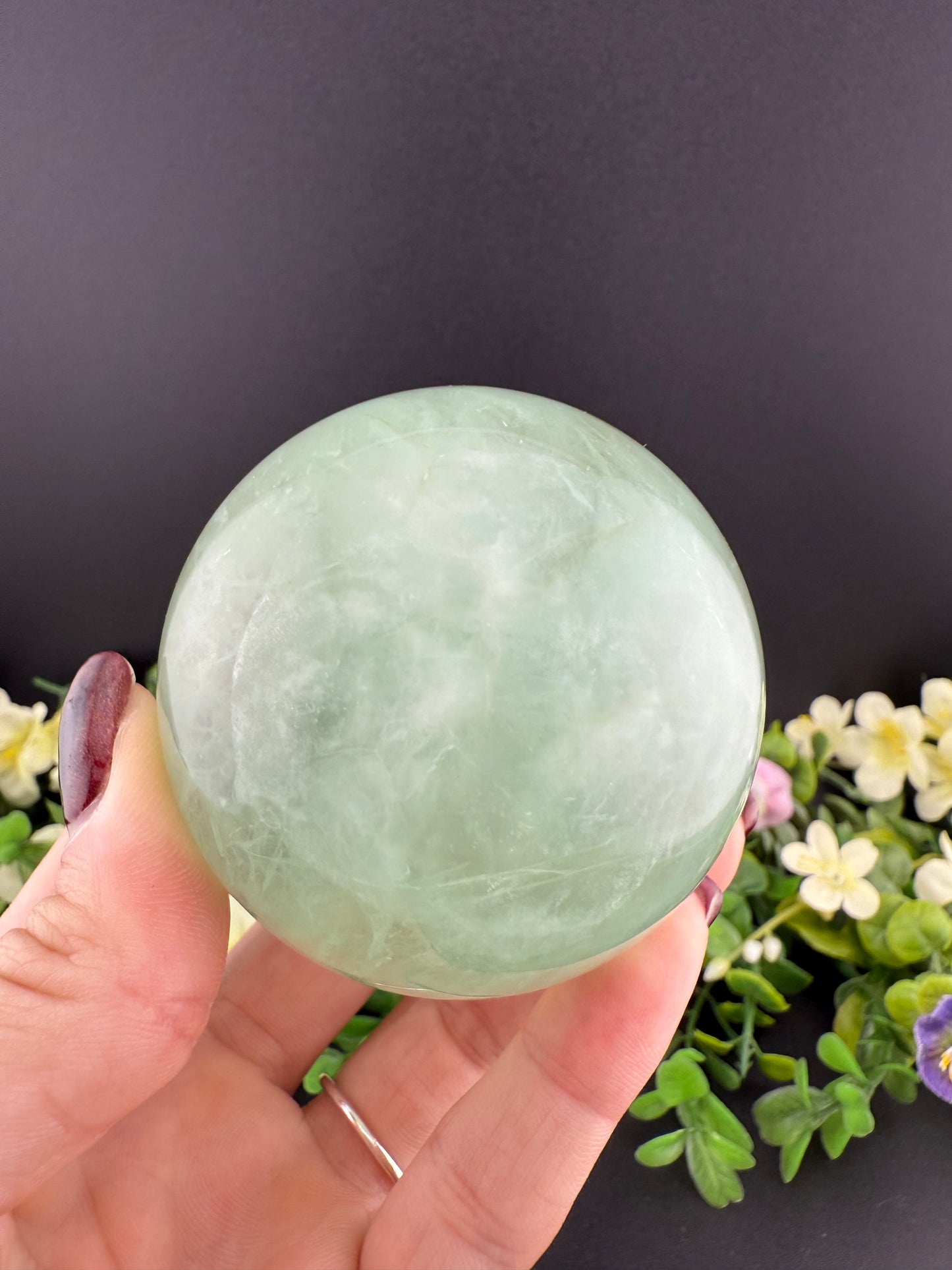 Green Fluorite Sphere