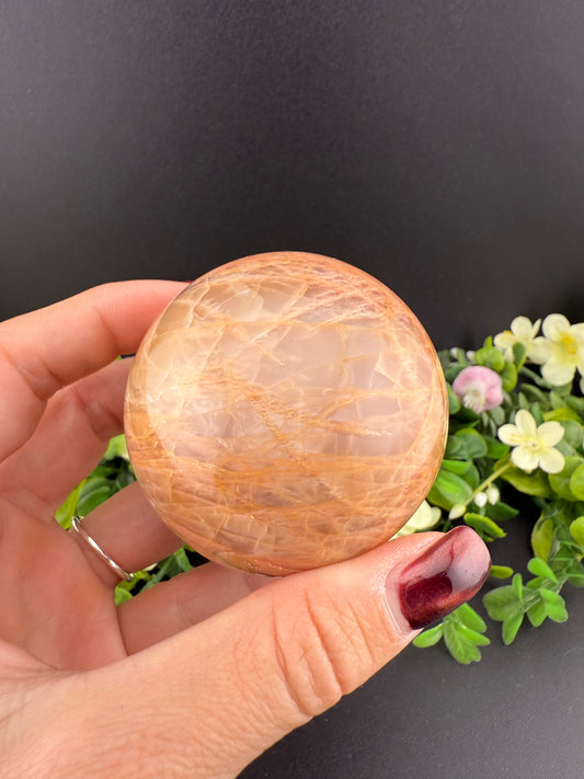 Peach Moonstone Sphere