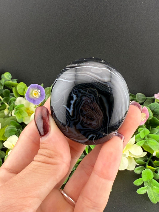 Black Sardonyx Palmstone