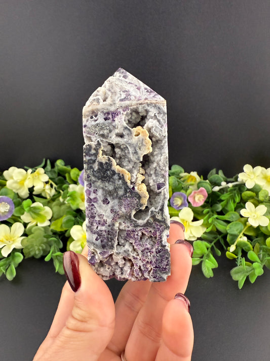 Purple Sphalerite Tower