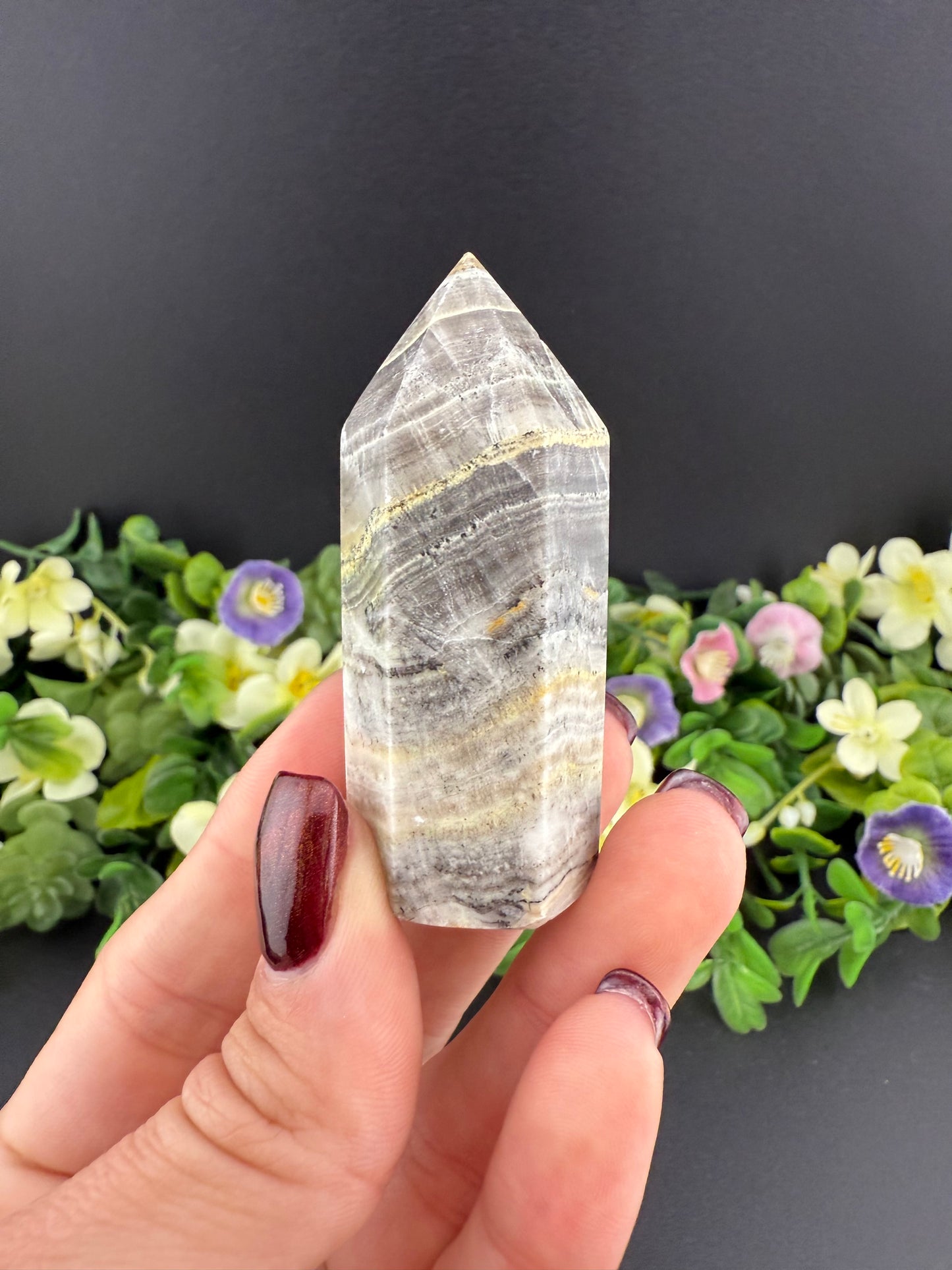 Small Banded Calcite Tower
