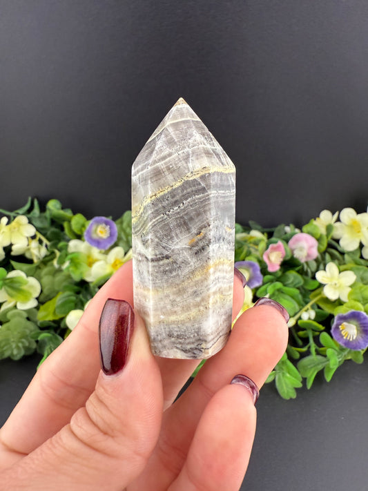 Small Banded Calcite Tower