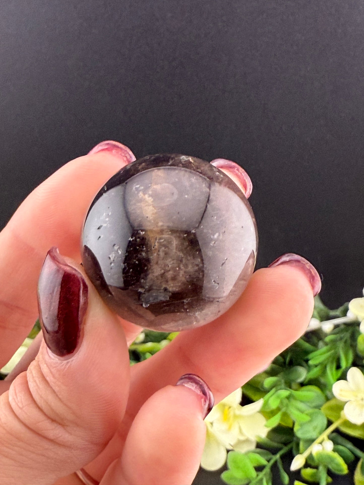 Small Smoky Garden Quartz Sphere