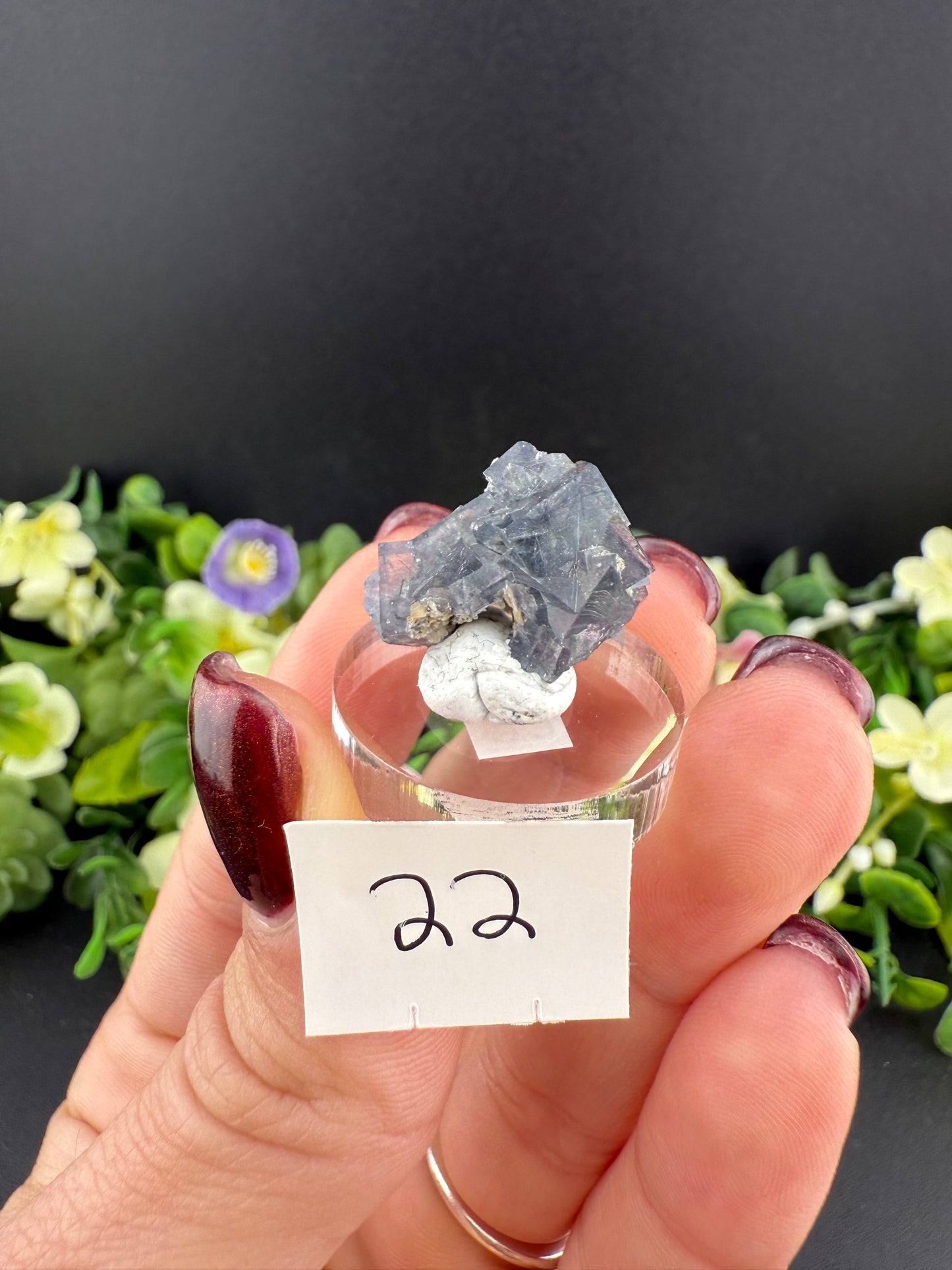 YGX Fluorite with Bismuthinite Inclusions