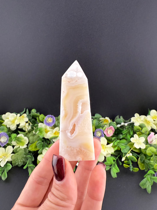Druzy Agate Tower