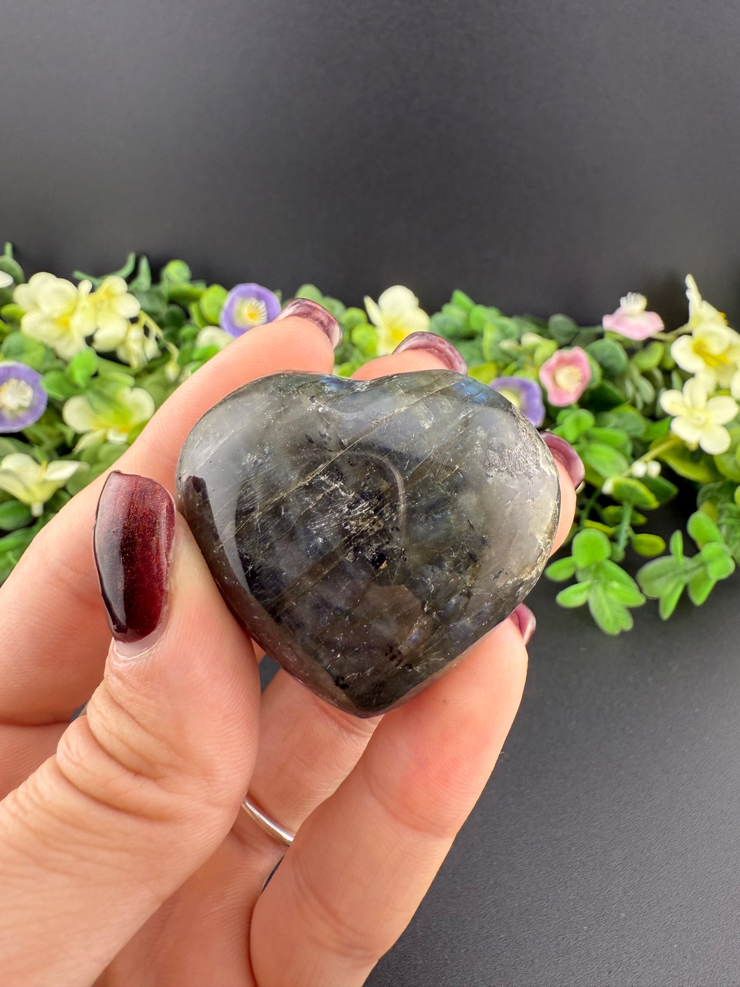Small Labradorite Heart