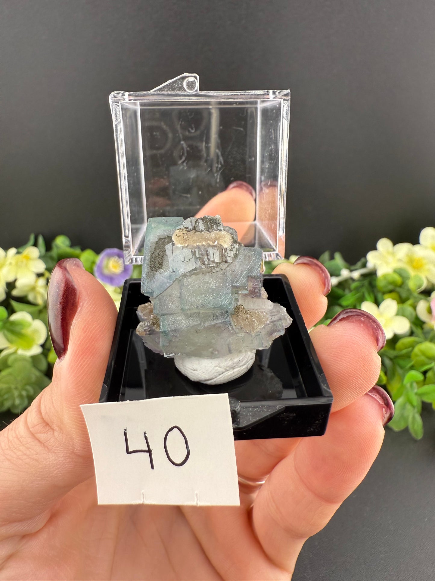 Yindu Fluorite with Bismuthinite Inclusions