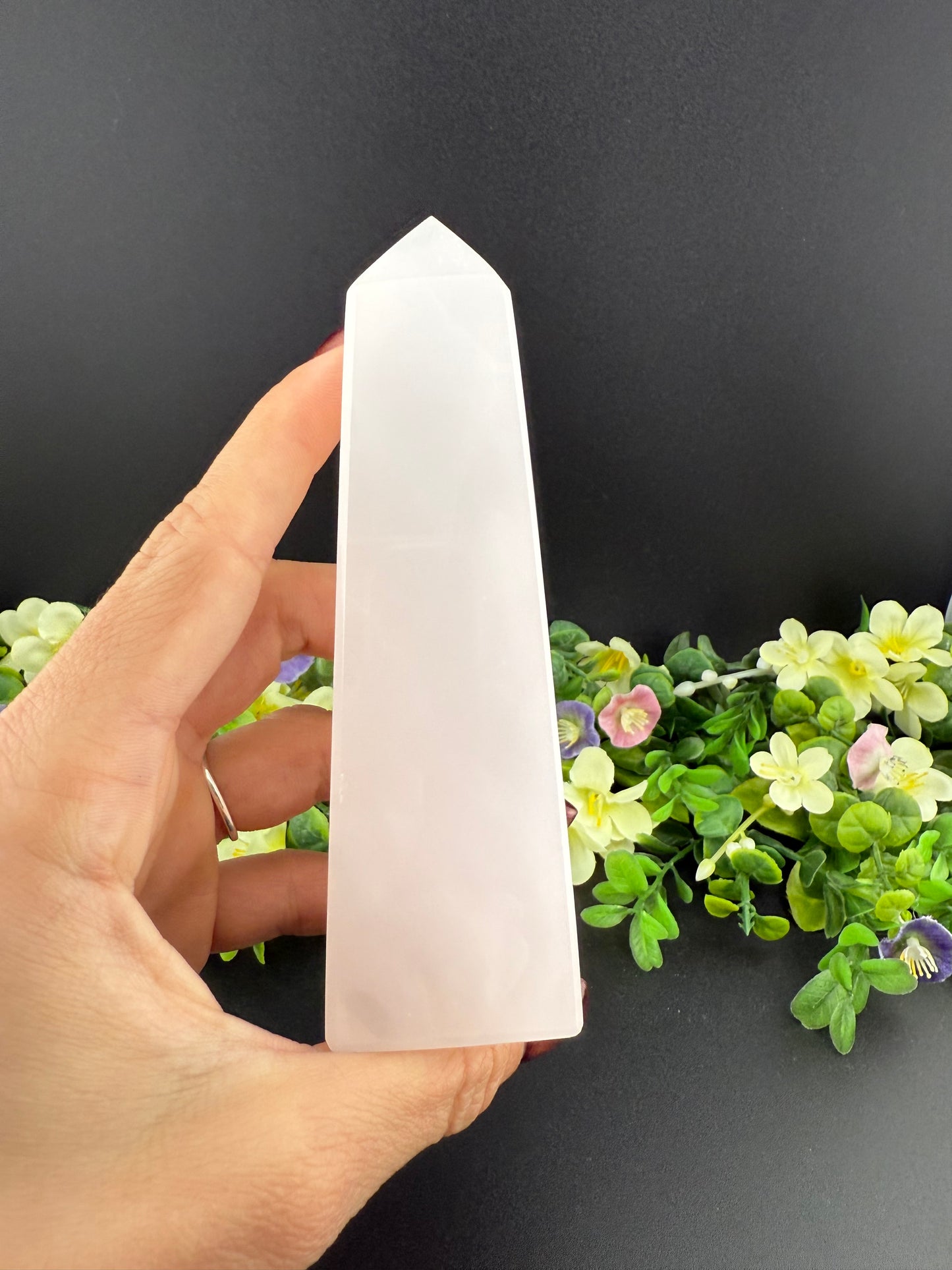 Pink Mangano Calcite Tower