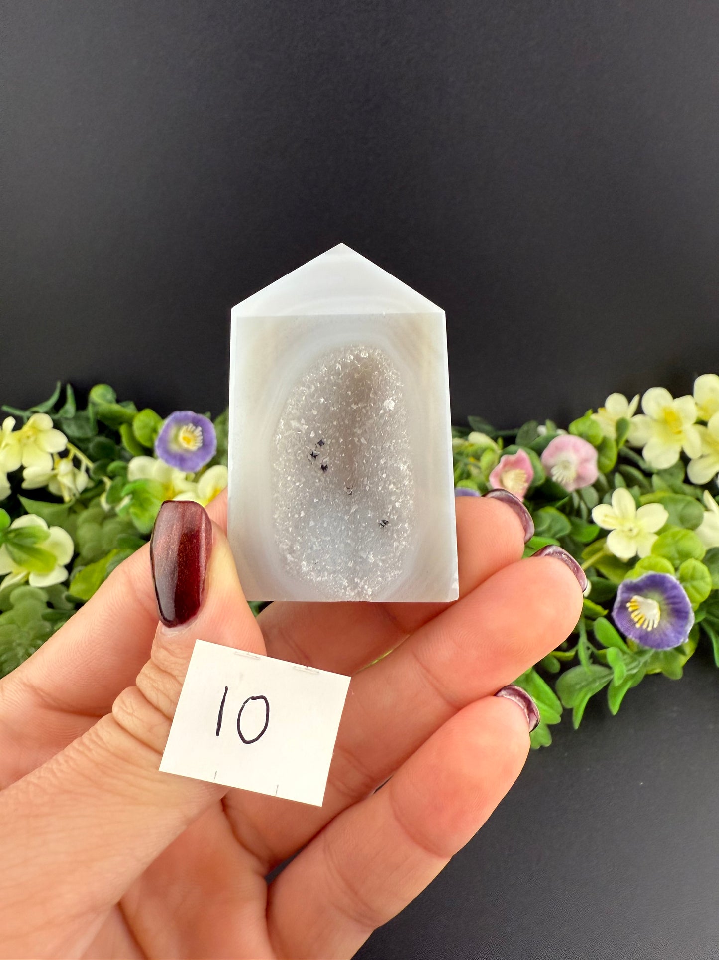 Small Druzy Agate Towers
