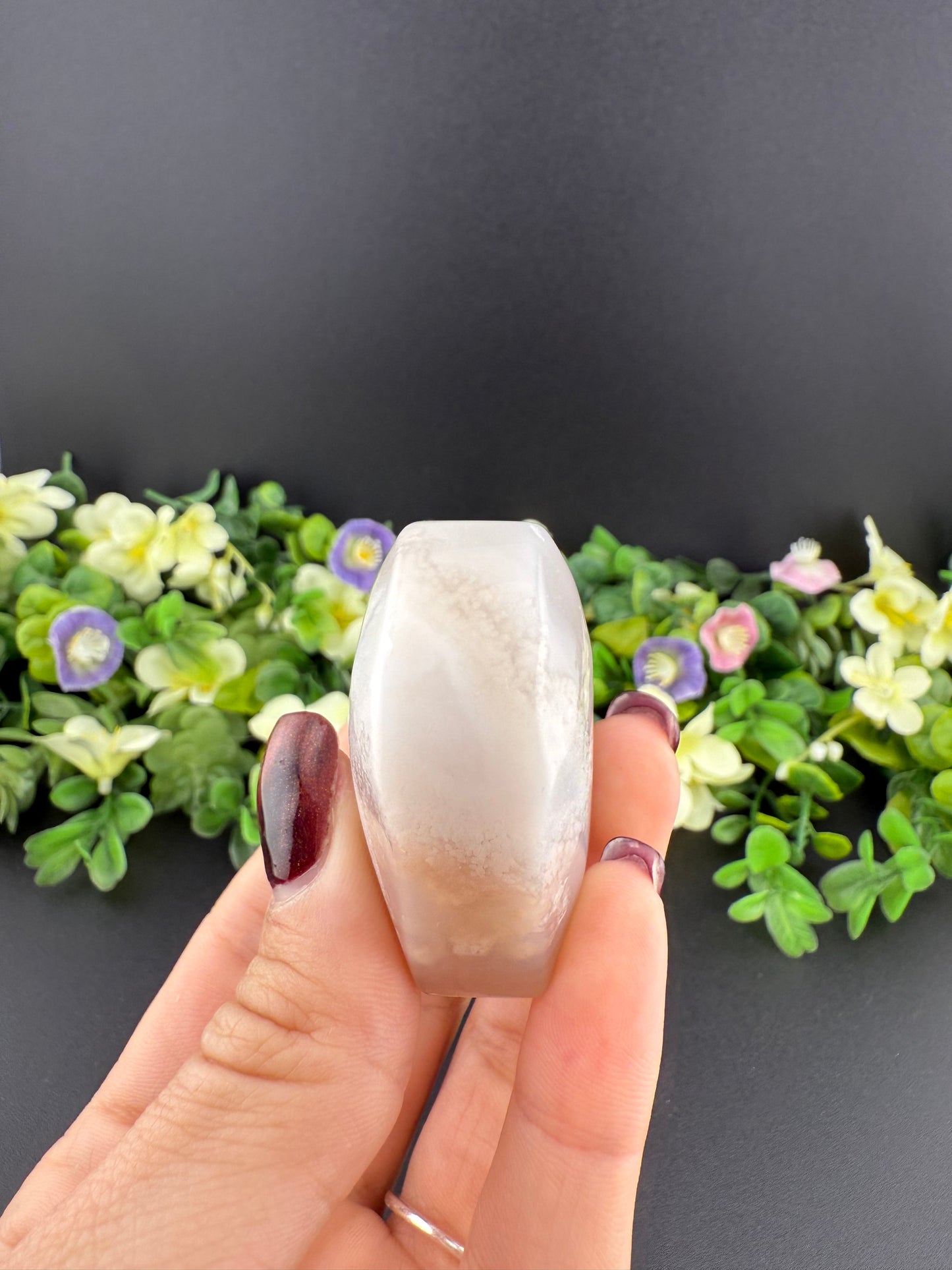 Flower Agate Heart