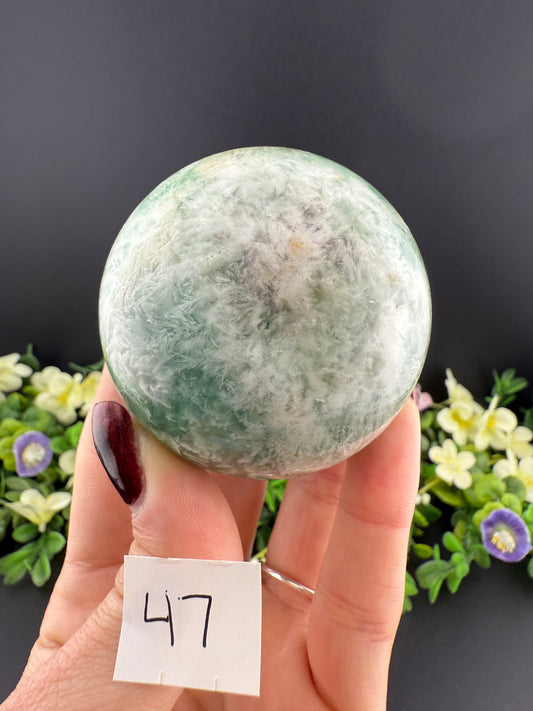 Feather Fluorite Spheres