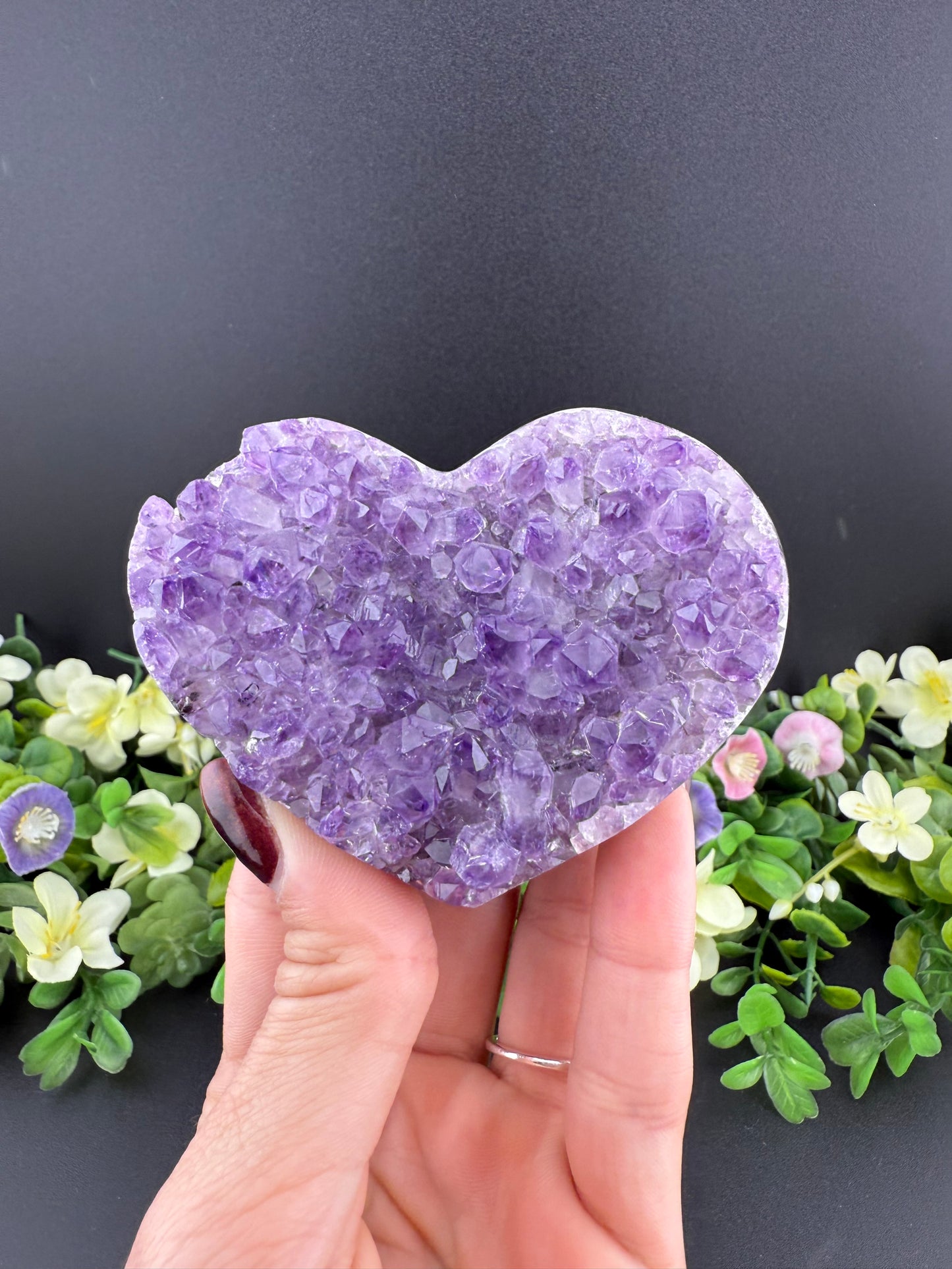 Amethyst Geode Heart