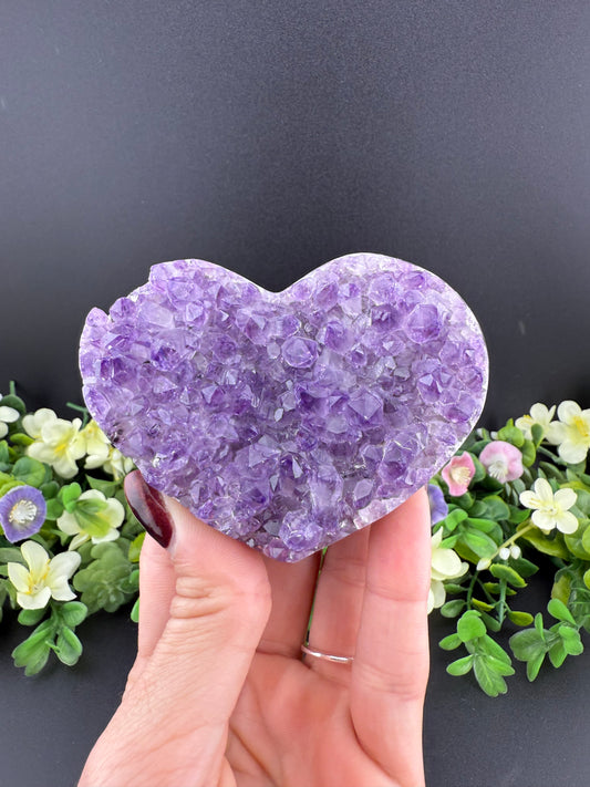 Amethyst Geode Heart