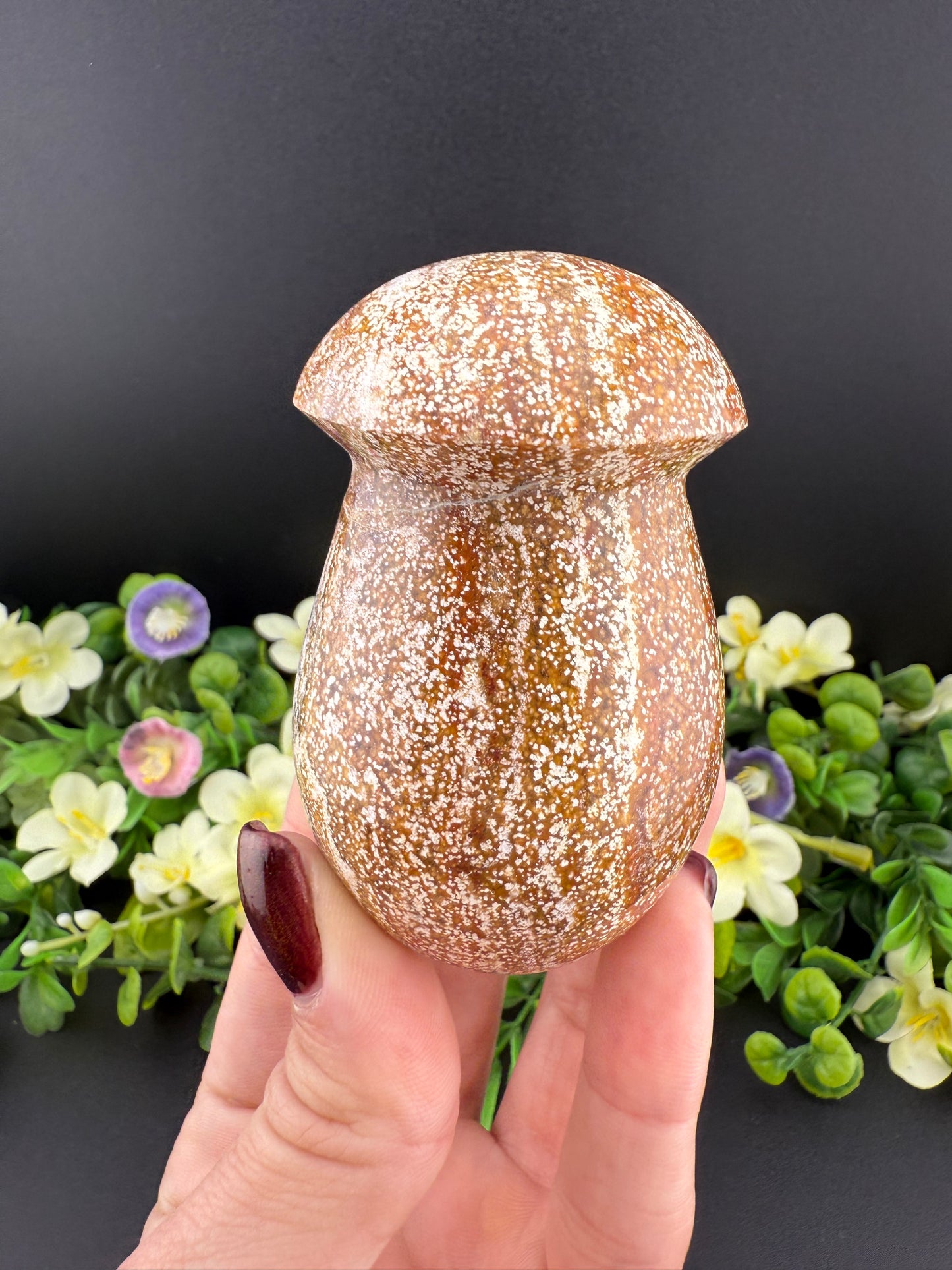 Ocean Jasper Mushroom Carving