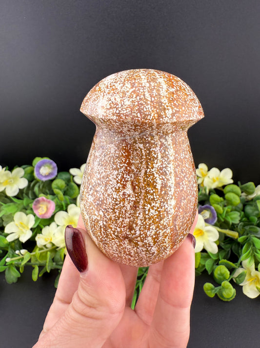 Ocean Jasper Mushroom Carving