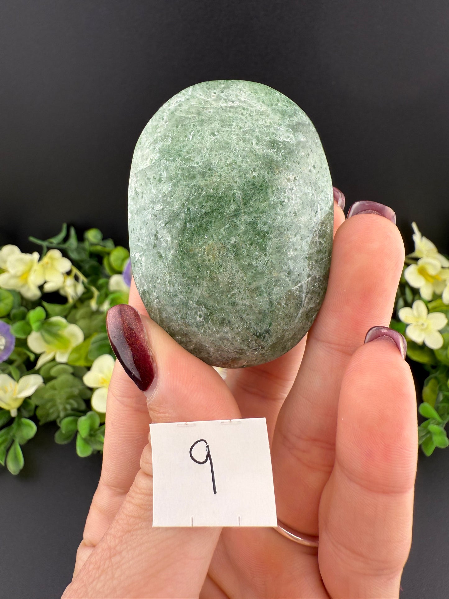 Green Strawberry Quartz Palmstones
