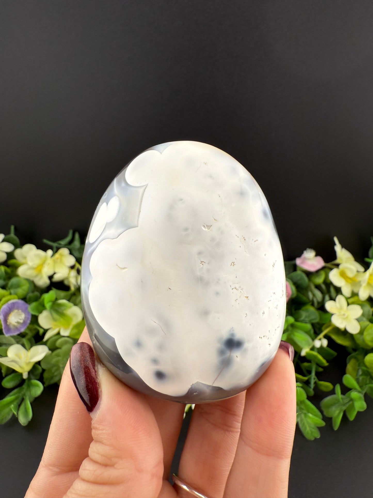 Large Orca Agate Palmstone