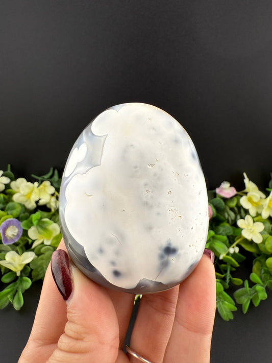 Large Orca Agate Palmstone