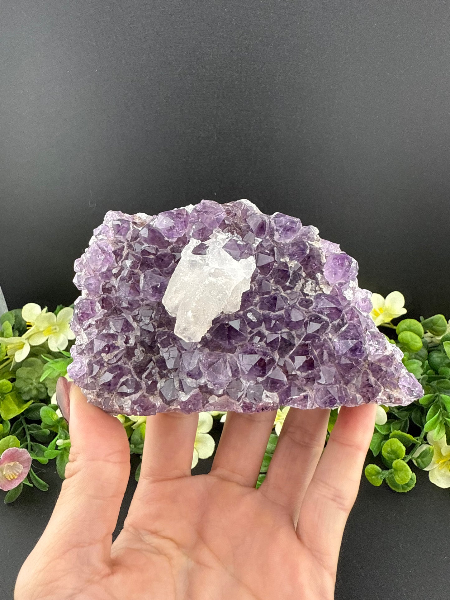 Amethyst w/ Clear Quartz
