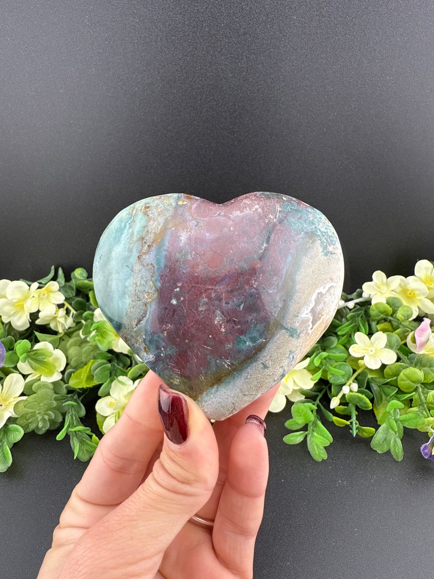 Ocean Jasper Heart