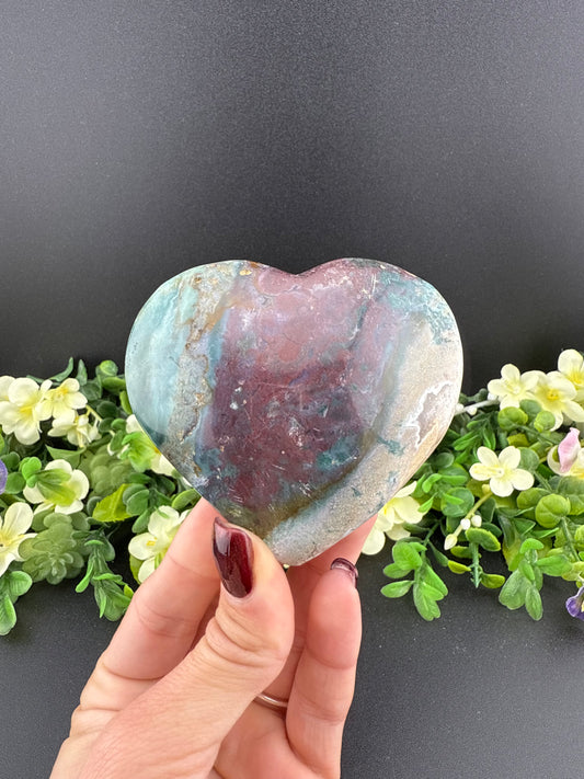 Ocean Jasper Heart
