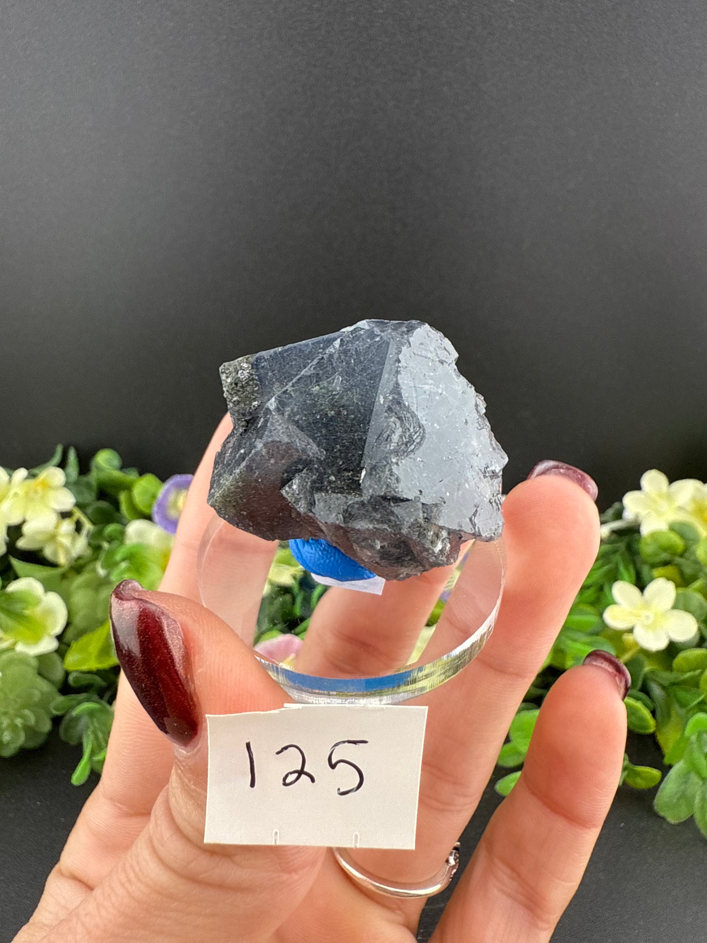 YGX Fluorite with Bismuthinite Inclusions