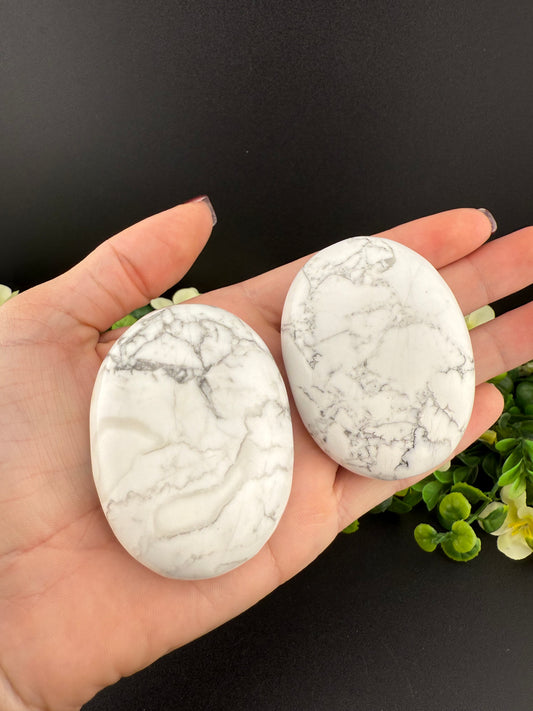 Howlite Palmstones {Intuitively Chosen}