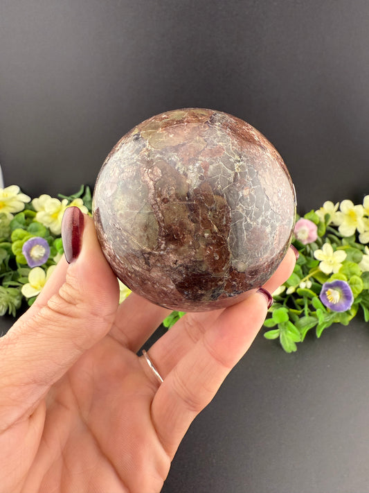 Brecciated Jasper Sphere