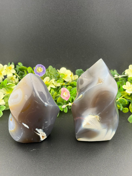 Orca Agate Flames