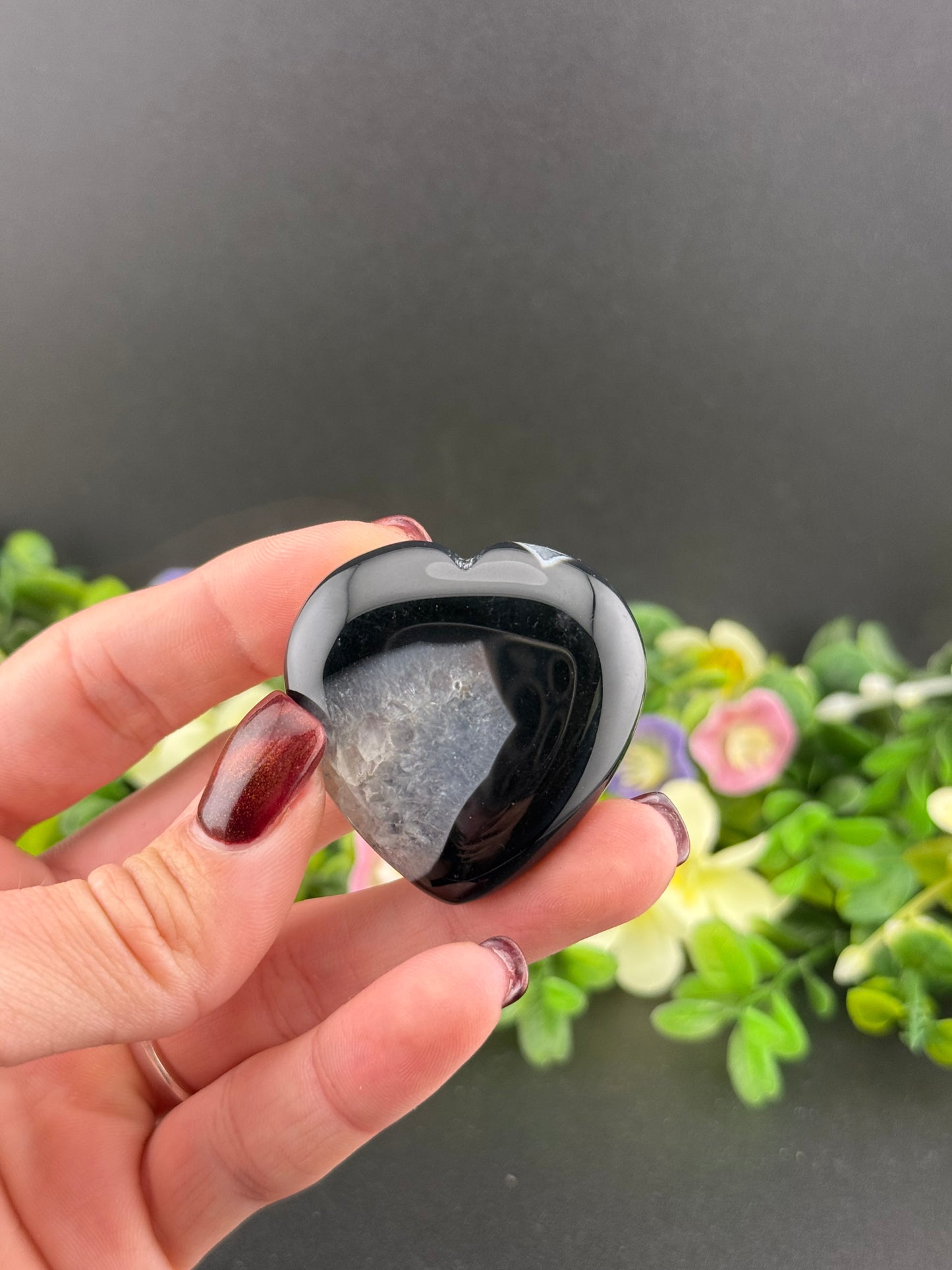 Black Agate Hearts [Intuitively Chosen]