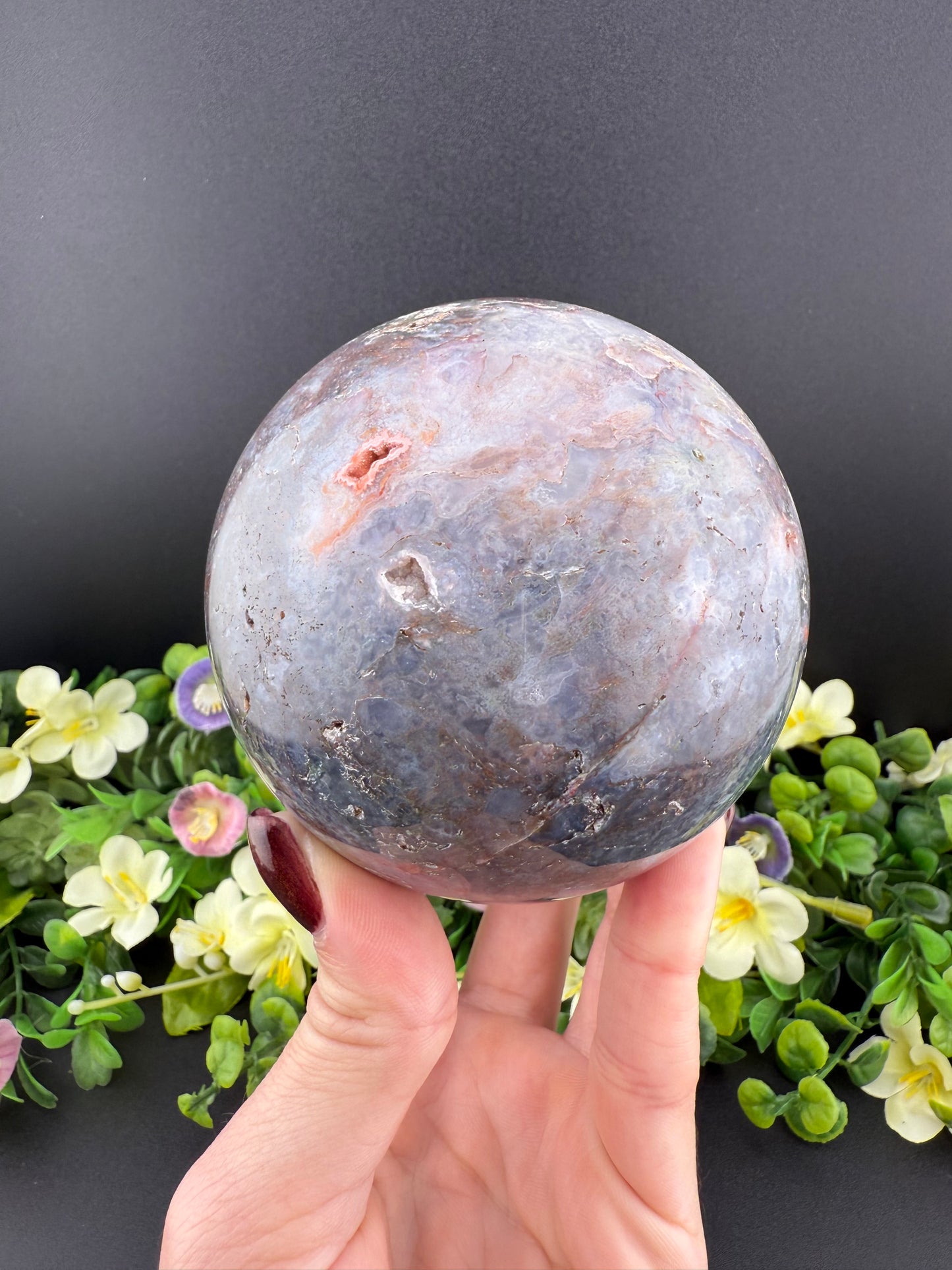Colorful Moss Agate Sphere