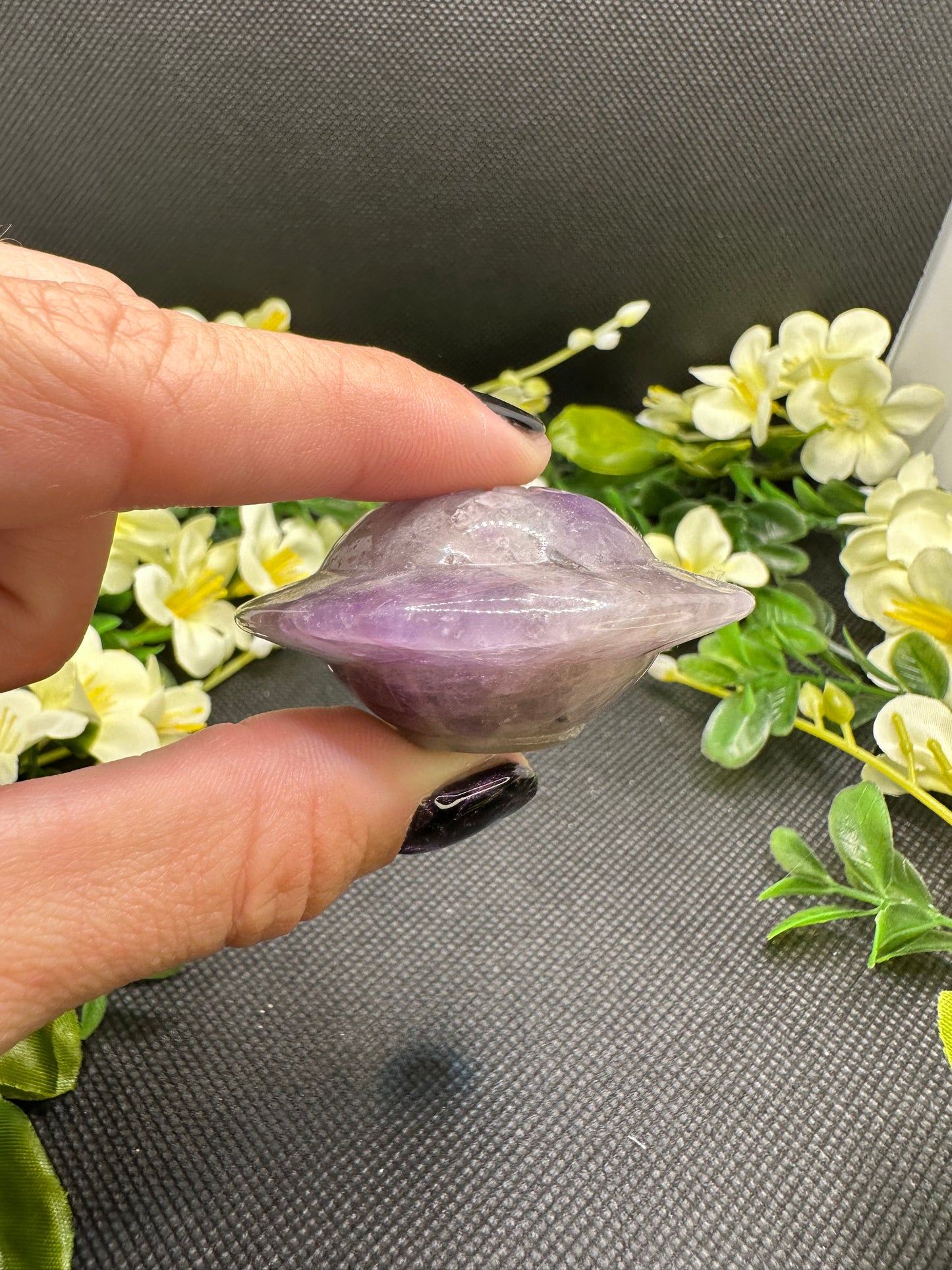 Dream Amethyst UFO Carving