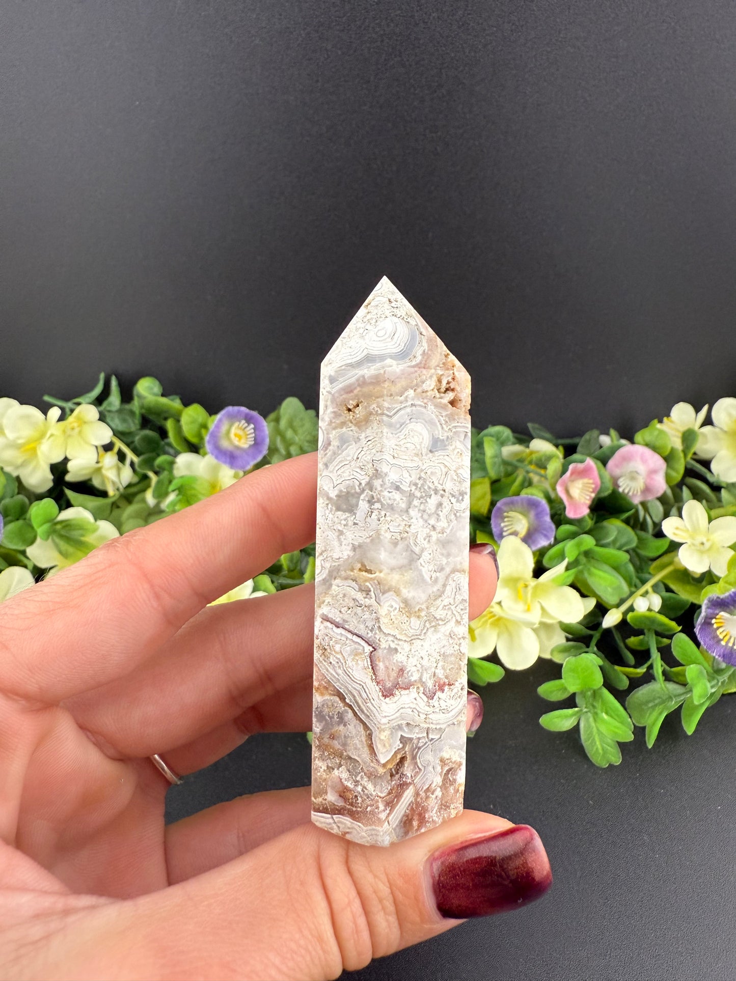 Crazy Lace Agate Tower