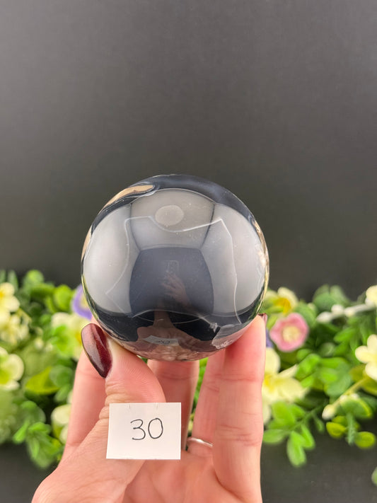 Volcano Agate Spheres